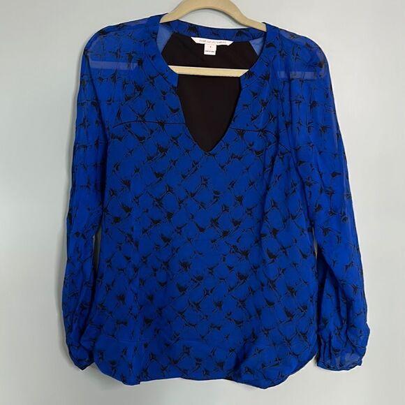 Diane Von Furstenburg Silk Blouse - Picture 1 of 8